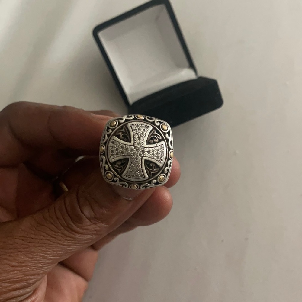 925 and 18k vintage SAMB ring